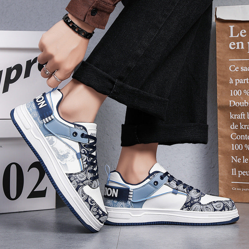 Damen Low-Top Designer-Sneaker mit feinem Paisley-Print und dämpfender Cupsohle Drune