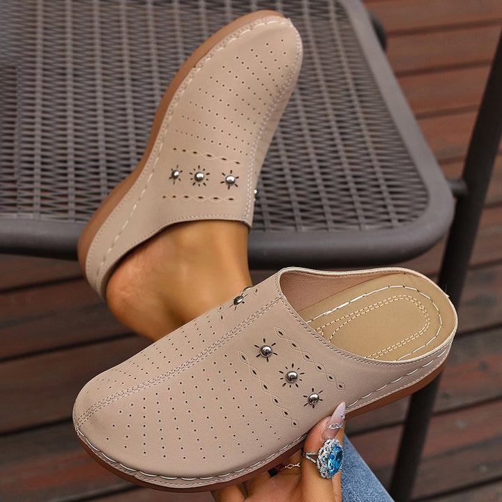 Damen Komfortable und elegante Clogs Drune