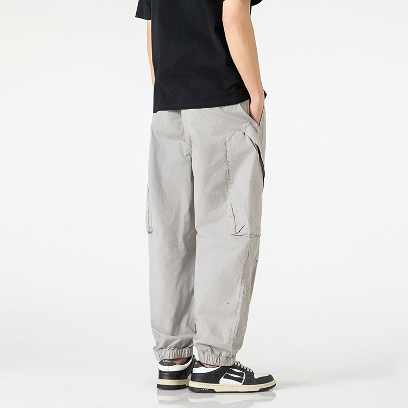 Herren leichte Tech-Cargo-Jogginghose mit elastischem Bund und multifunktionalen Taschen Drune
