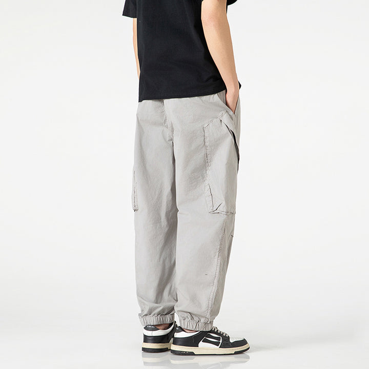 Herren leichte Tech-Cargo-Jogginghose mit elastischem Bund und multifunktionalen Taschen Drune