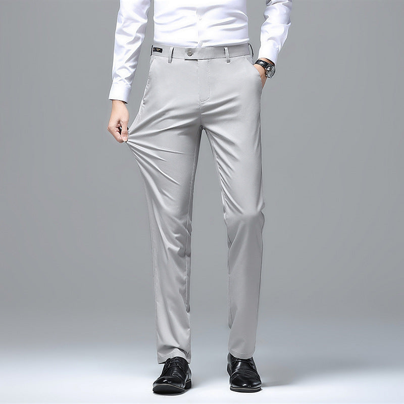 Herren Elegante Business-Chino mit Stretchkomfort und schlankem Bügelsaum Drune