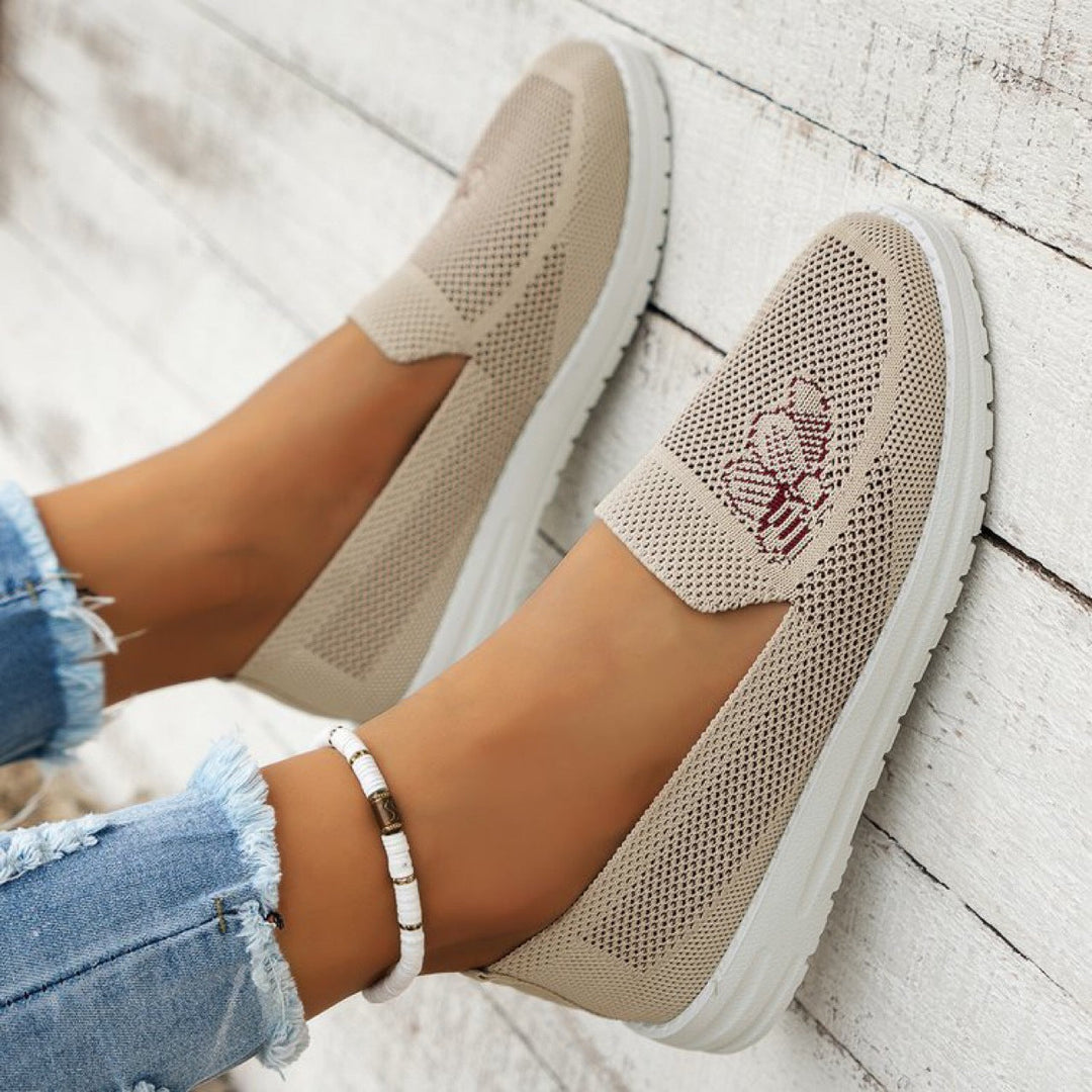 Damen Atmungsaktive Slip-On Sneakers Drune