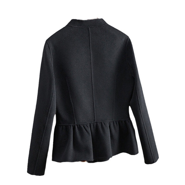 Damen Modische Blazerjacke mit peplum Schnitt Drune