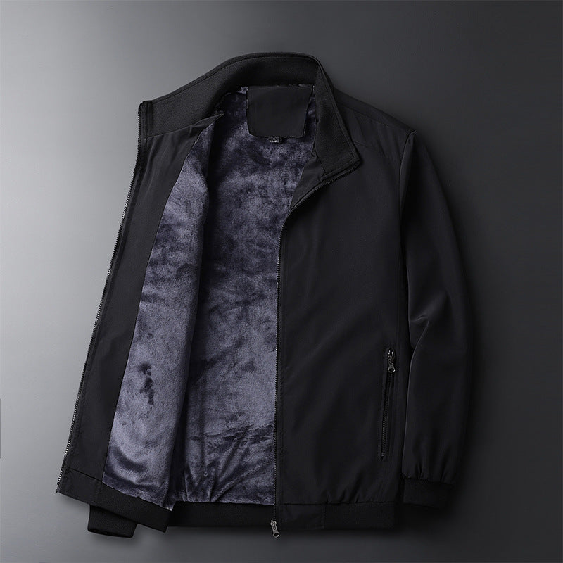 Herren Softshell‑Bomberjacke mit wärmender Fleece‑Innenlage Drune