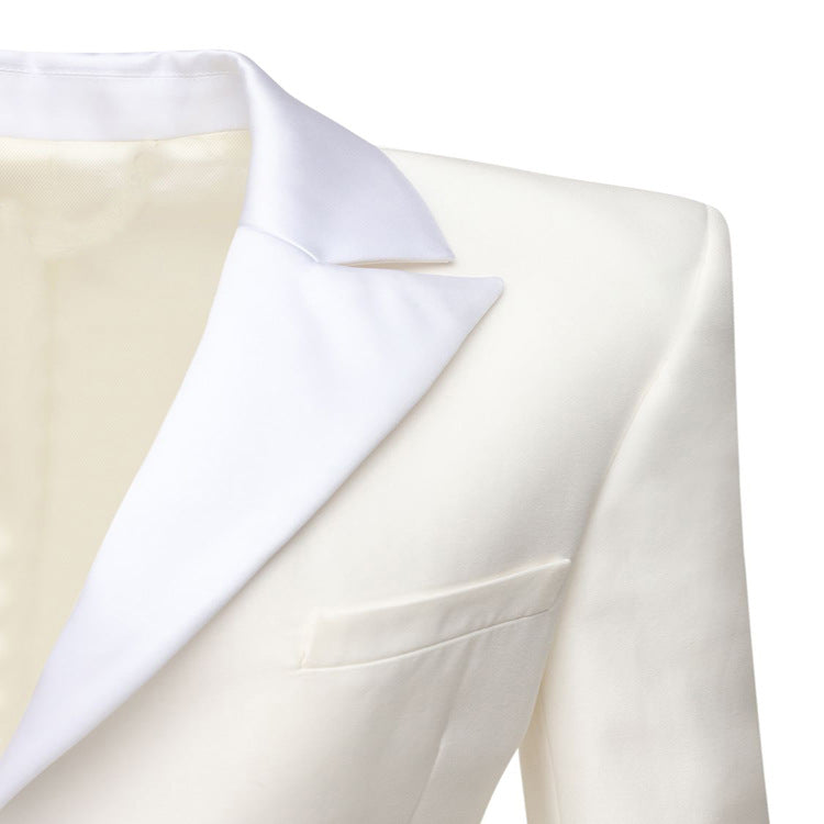 Damen Strukturierter Schulterblazer im Retro‑Tailoring Drune