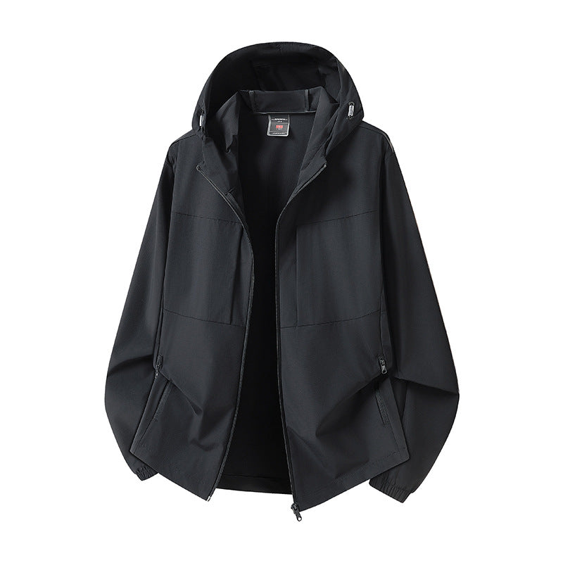 Damen Wetterfeste Outdoorjacke mit Kapuze Drune