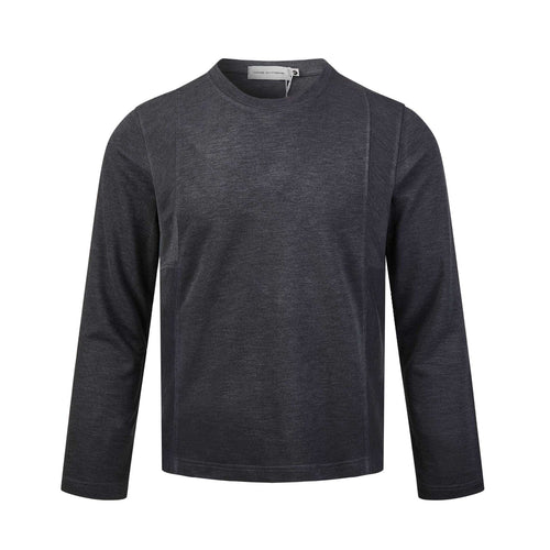 Herren Langärmeliges Feinstrick-Sweatshirt mit Rundhals und dezenter Nahtführung Drune