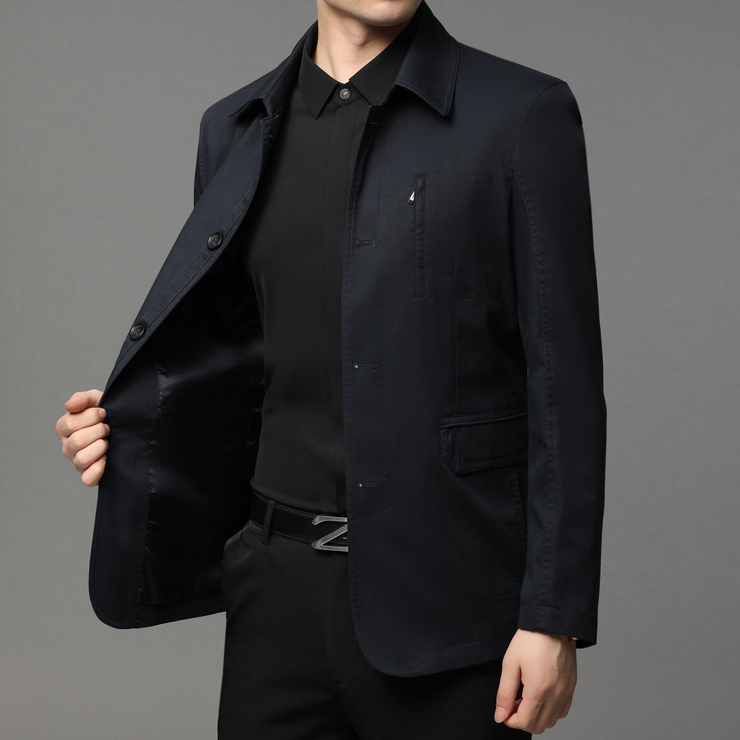 Herren elegante Funktionsjacke mit praktischen Taschen und modernem Schnitt Drune