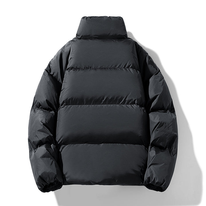 Herren Wattierte Winter-Steppjacke mit hohem Stehkragen Drune