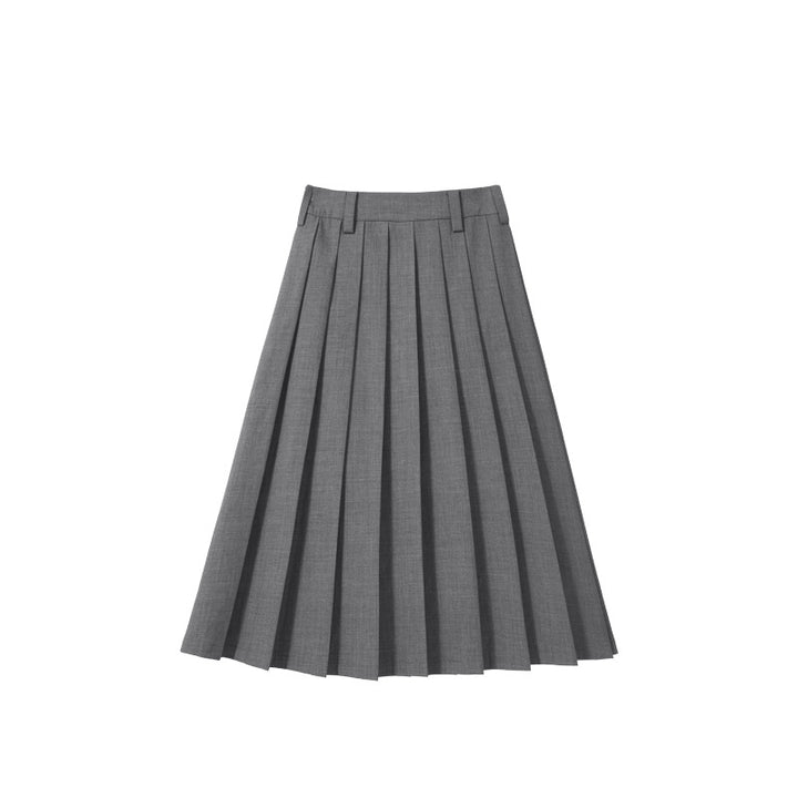 Damen Plissierter Midi-Rock Drune