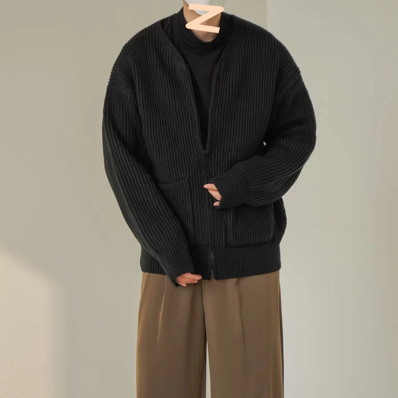 Herren Modische weiche Strickjacke Drune