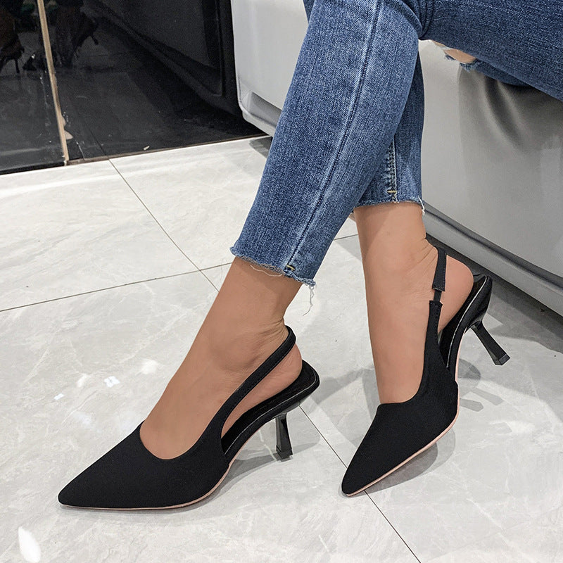 Damen Slingback-Pumps mit spitzer Zehenpartie und elegantem Absatz Drune