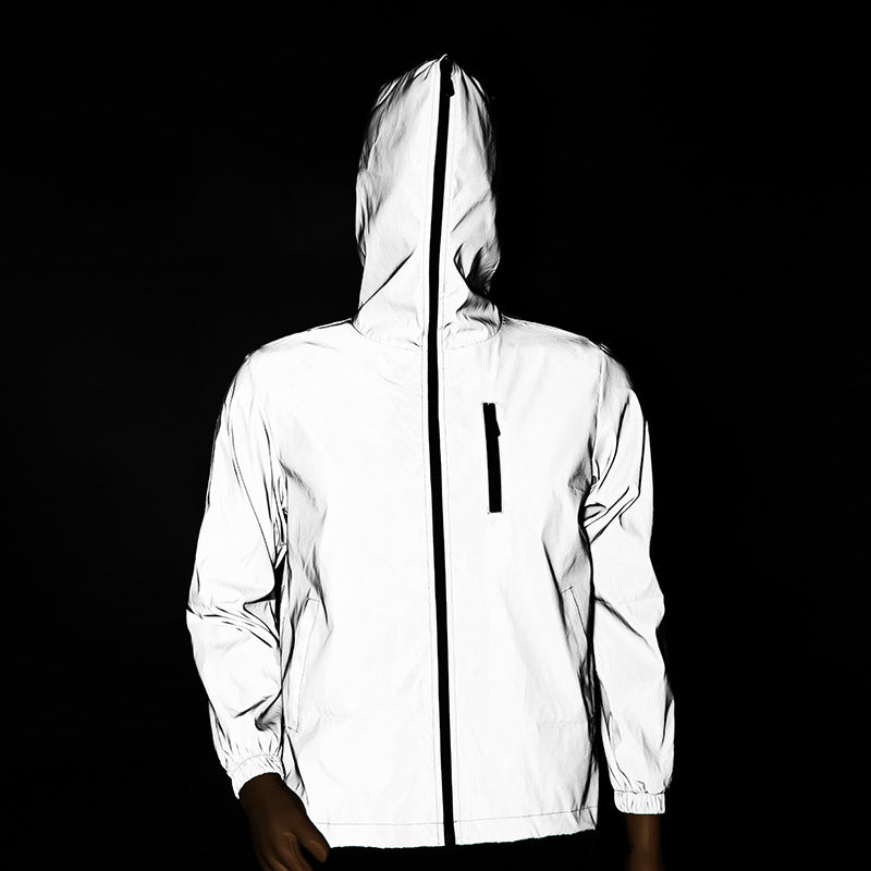 Herren Reflektierende Übergangsjacke mit praktischer Kapuze Drune
