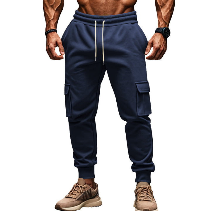 Herren nan Thermo-Cargojogginghose mit Fleecefutter elastischem Bund und großen Cargotaschen Drune