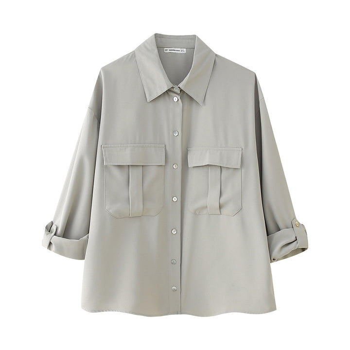 Damen Lockere Blusenjacke und weite Culotte im Set Drune