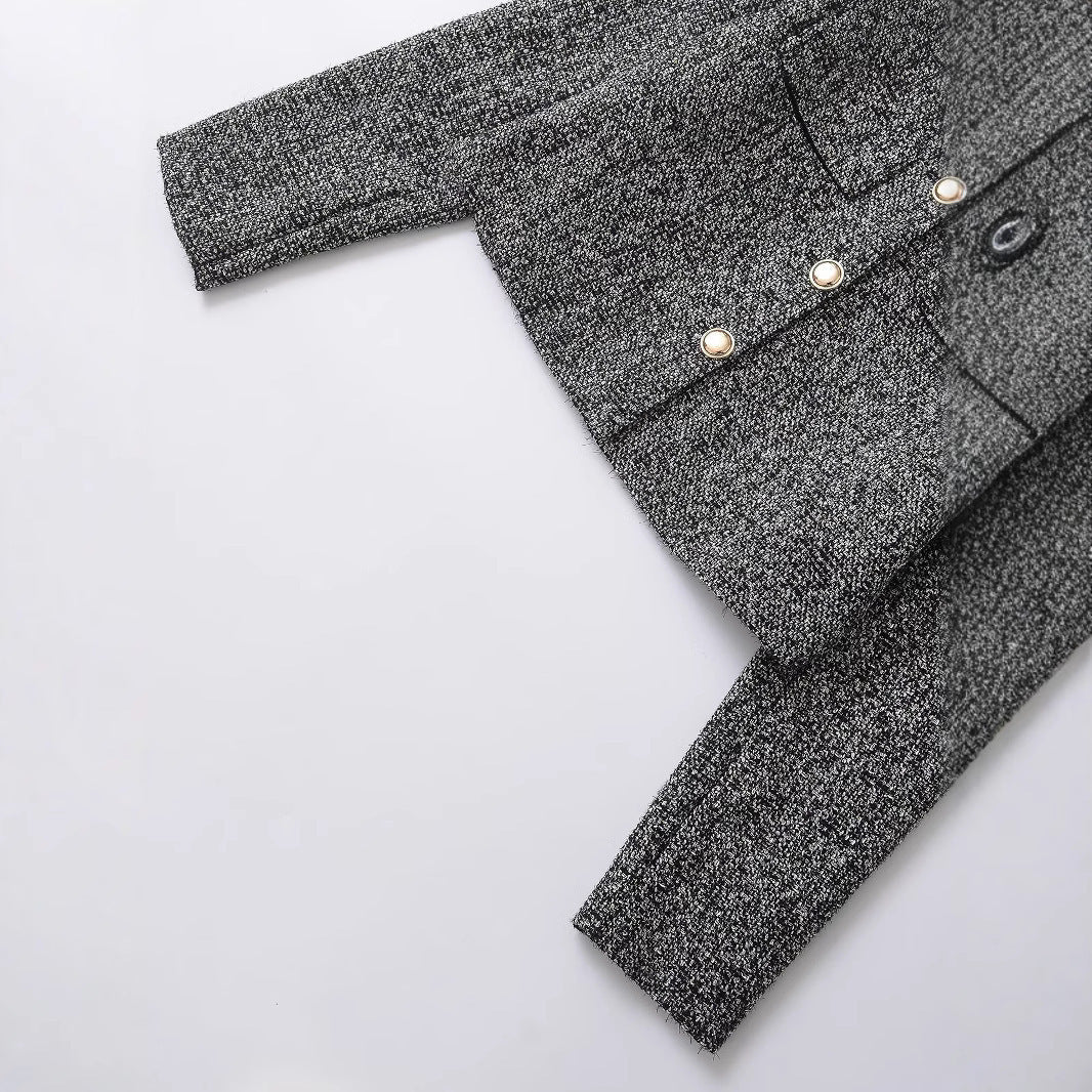 Drune | Texturiertes kleines Chanel-Style-Jackett