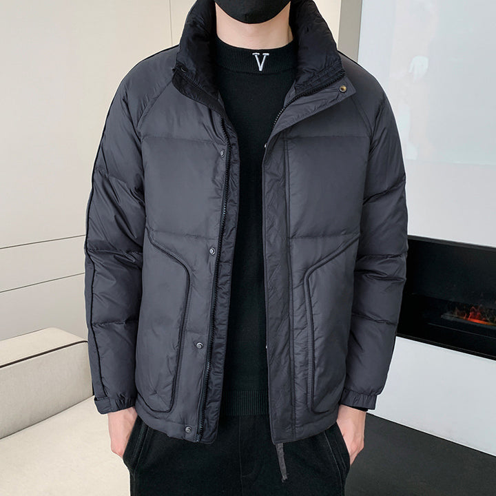 Herren Leichte Daunenoptik-Steppjacke mit ergonomischem Schnitt und verdeckten Eingrifftaschen Drune