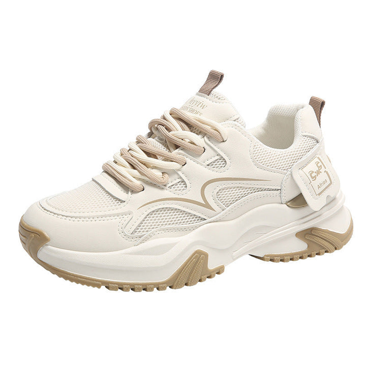 Damen Chunky Sneakers mit modischem Design und atmungsaktiver Obermaterialstruktur Drune