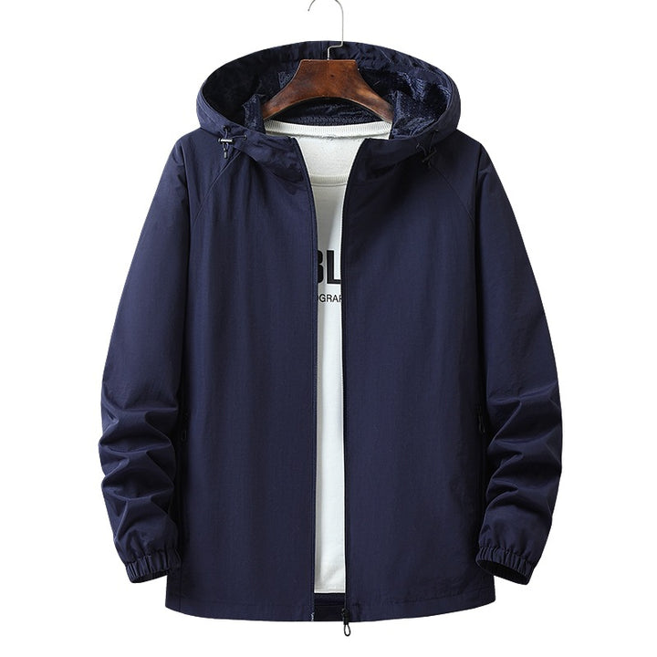 Herren Leichte Outdoorjacke mit Kapuze Drune