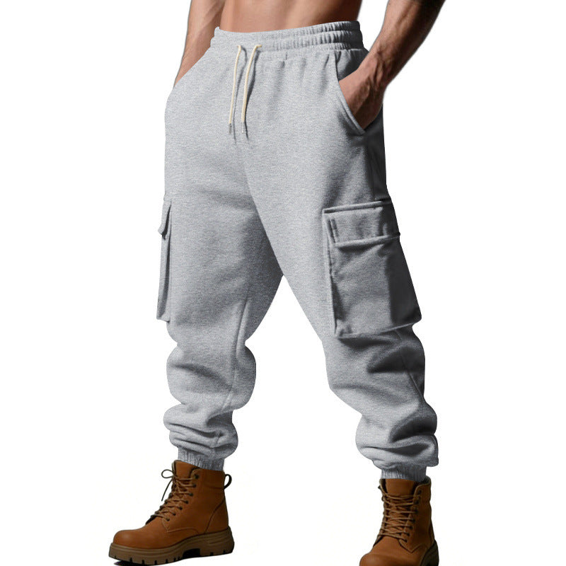Herren Utility-Jogger mit Cargo-Taschen, Kordelzug und gerippten Bündchen Drune