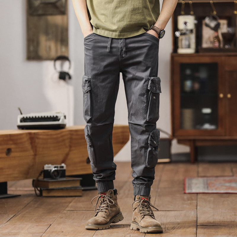 Herren Multifunktions-Cargo-Jogger mit abnehmbaren Kniepanelen, Utility-Taschen und elastischem Saum Drune