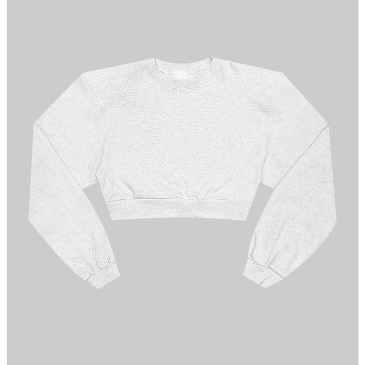 Damen gemütlicher Cropped-Pullover Drune