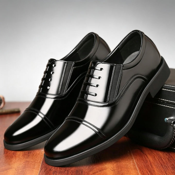 Herren Elegante und Hochglanz Schnürschuhe Drune