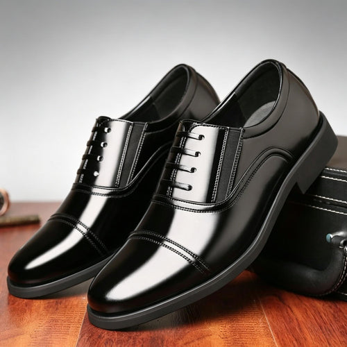 Herren Elegante und Hochglanz Schnürschuhe Drune