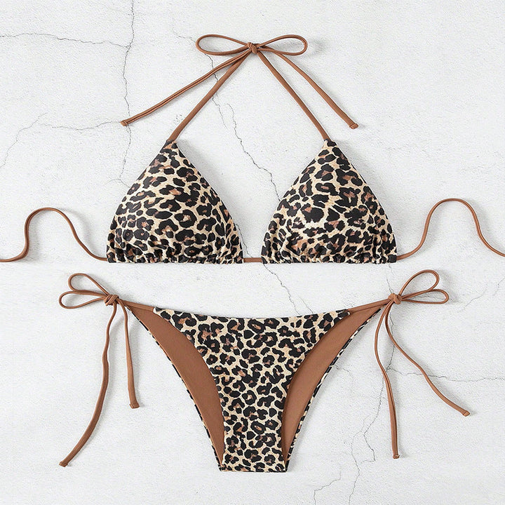 Damen Triangel-Bikini mit aufregendem Animal-Print Drune