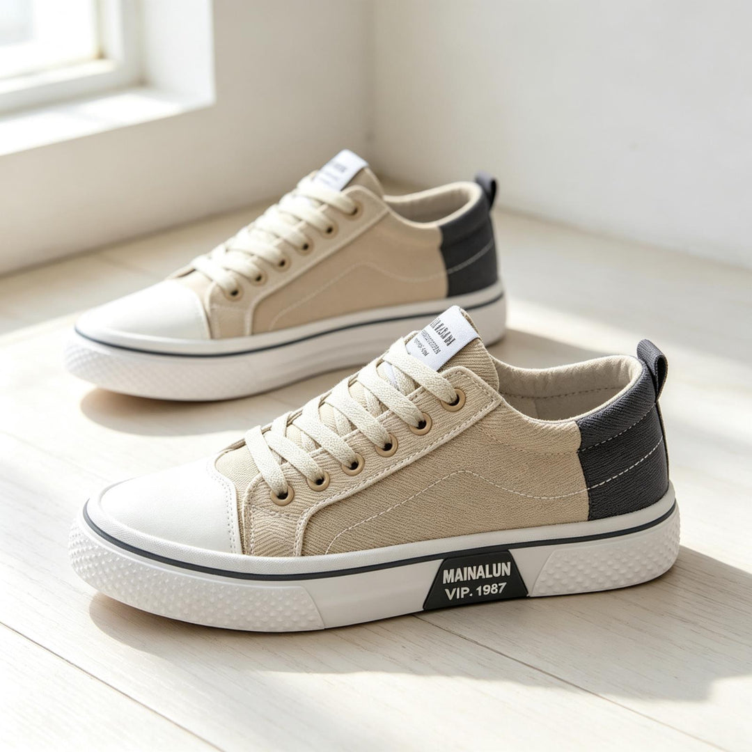Herren Sportliche Sneakers mit kontrastierenden Einsätzen Drune