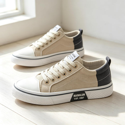 Herren Sportliche Sneakers mit kontrastierenden Einsätzen Drune
