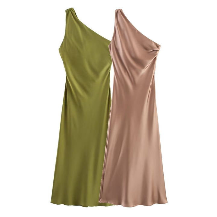 Damen Dekoratives Seidenkleid Drune
