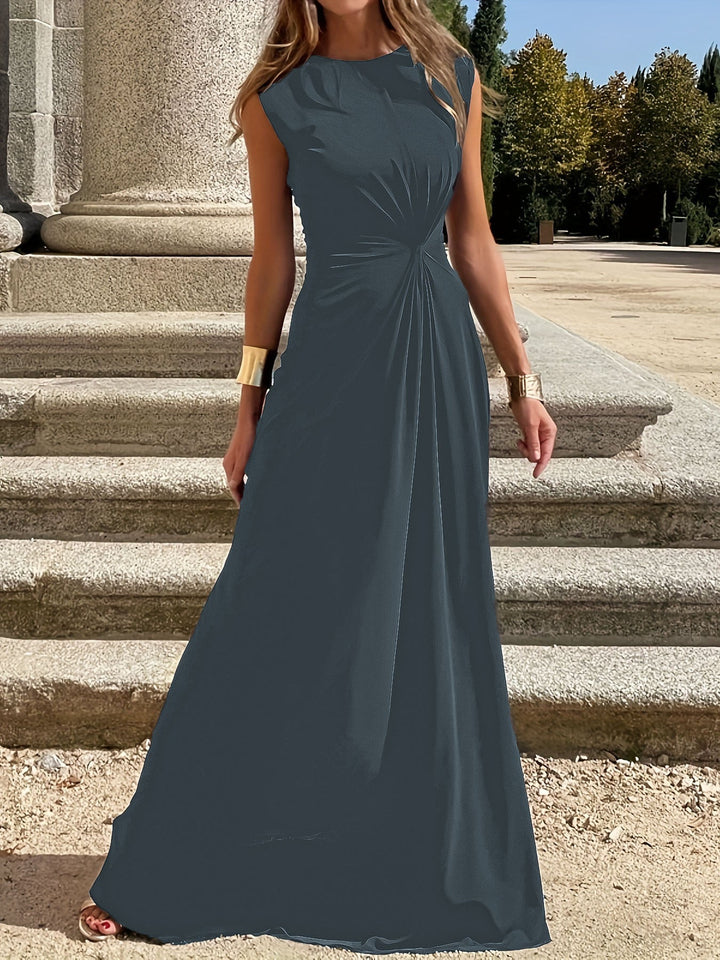Damen Maxikleid mit elegantem Wickeldesign und schmeichelndem Schnitt Drune