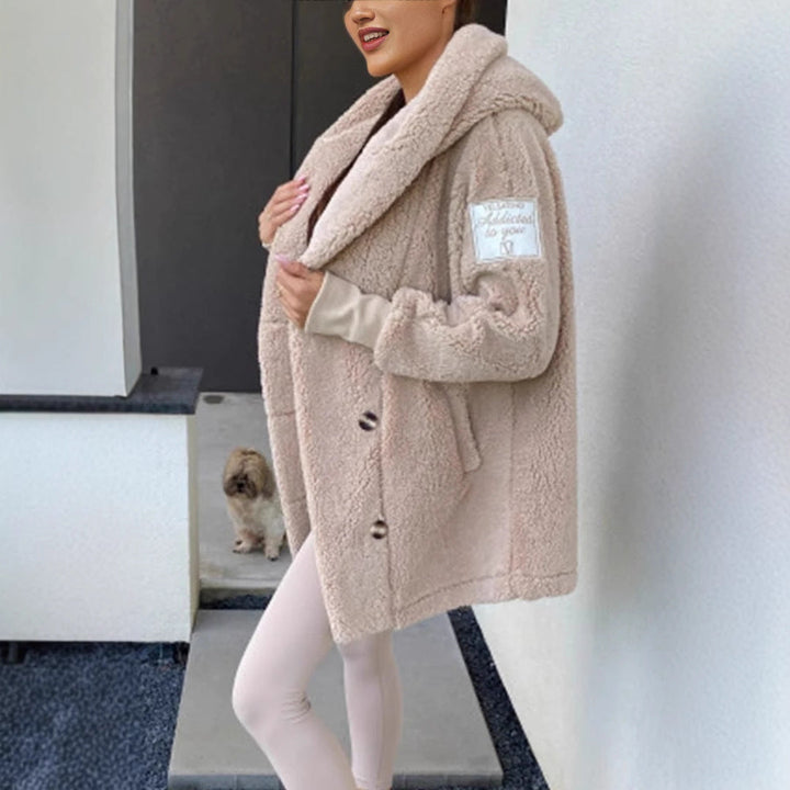 Damen Oversized Teddyjacke Drune