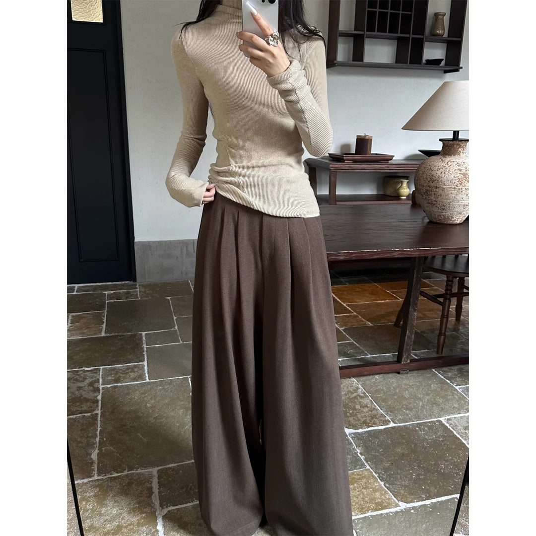Damen Elegante weite Hochbundhose Drune