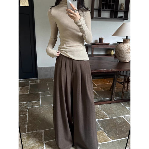 Damen Elegante weite Hochbundhose Drune