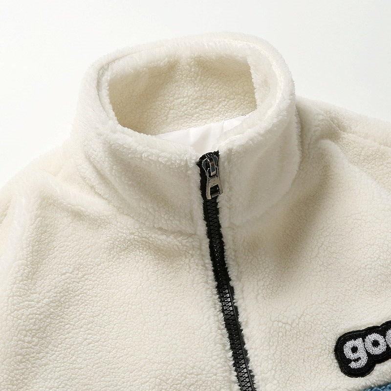 Herren Gemütliche Fleecejacke mit Kapuze Drune