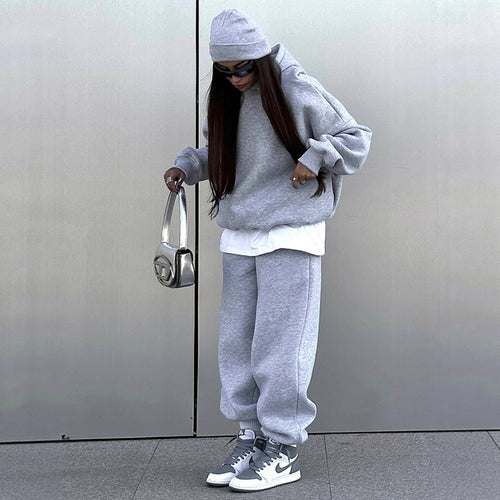 Damen gemütliches und stilvolles Sweat-Set Drune