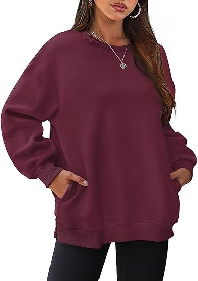 Damen lässiger Oversized Sweatshirt Drune