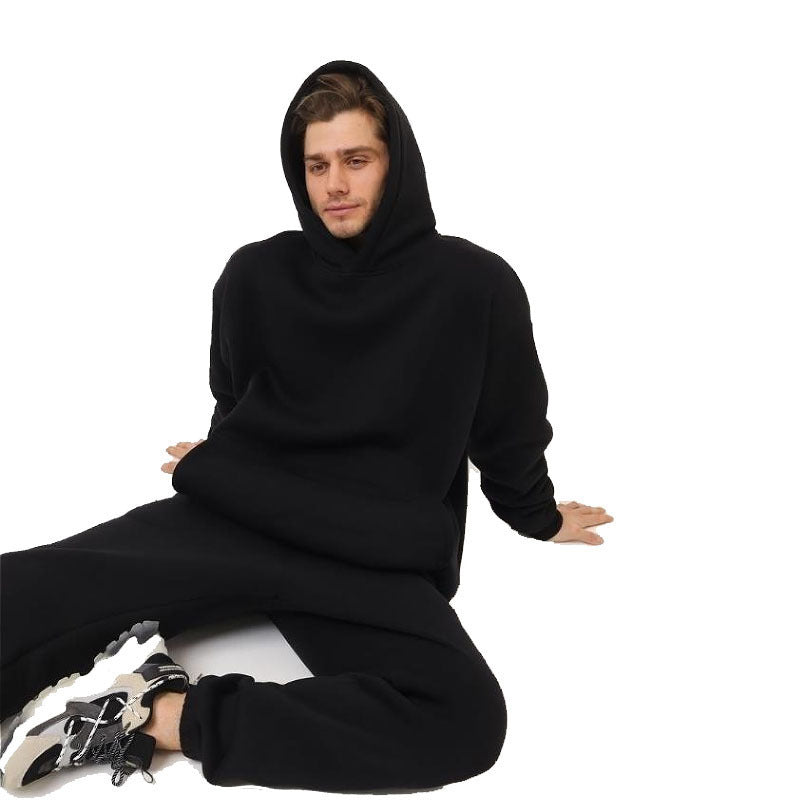 Damen nan extraweicher Oversize-Hoodie mit strukturierter Kängurutasche, überschnittener Schulter und angerauter Innenseite Drune