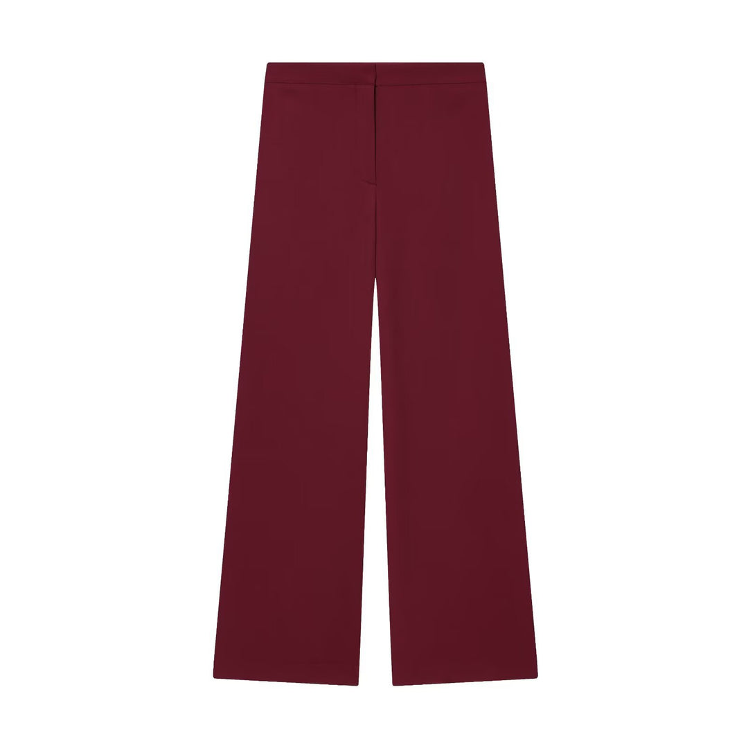 Damen Zweiteiliges Wickelblazer- und Palazzo-Anzugset mit Ziergürtel Drune