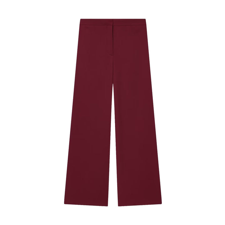 Damen Zweiteiliges Wickelblazer- und Palazzo-Anzugset mit Ziergürtel Drune