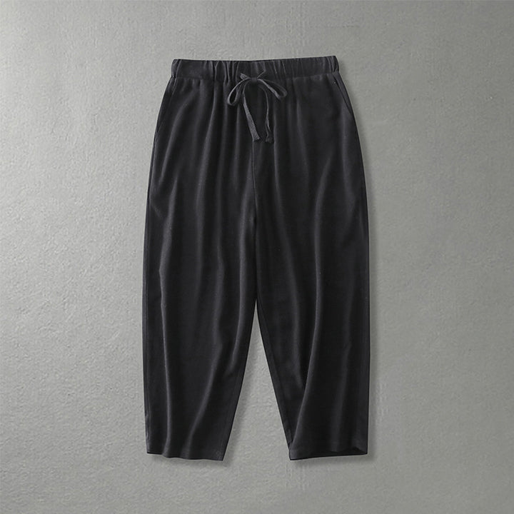 Damen Locker geschnittene Freizeit-Hose mit elastischem Bund und Tunnelzug Drune