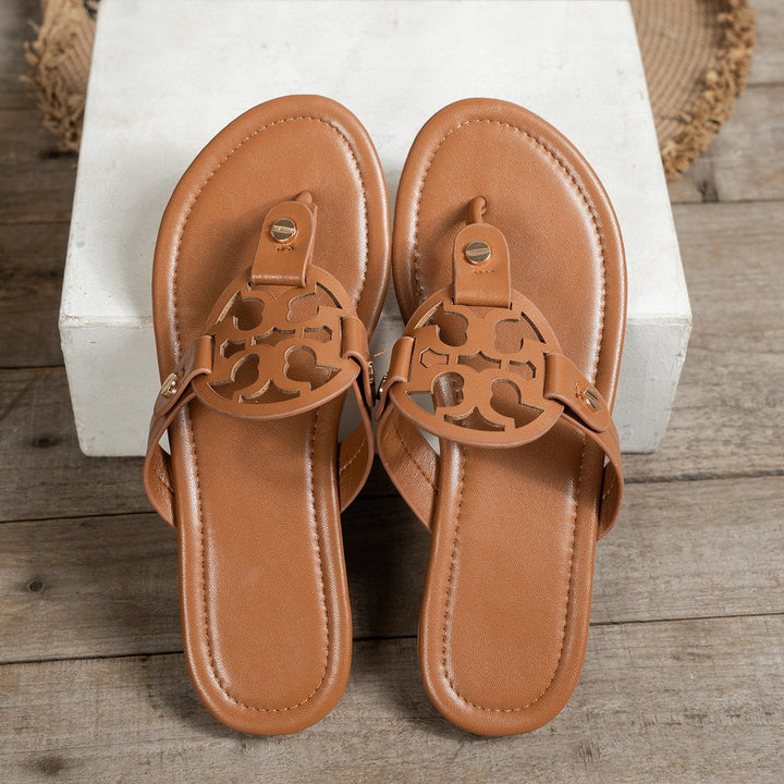 Damen Zehentrennersandalen mit elegantem Verzierungsdesign und bequemem Fußbett Drune