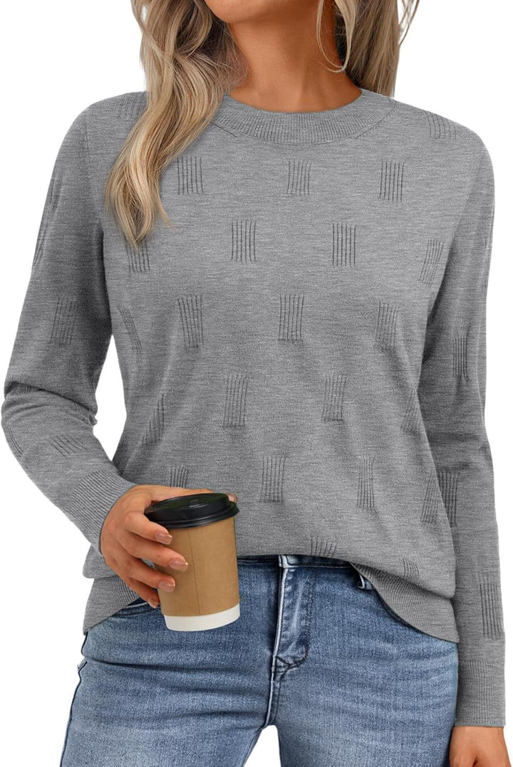 Damen Modischer Strickpullover mit Strukturmuster Drune