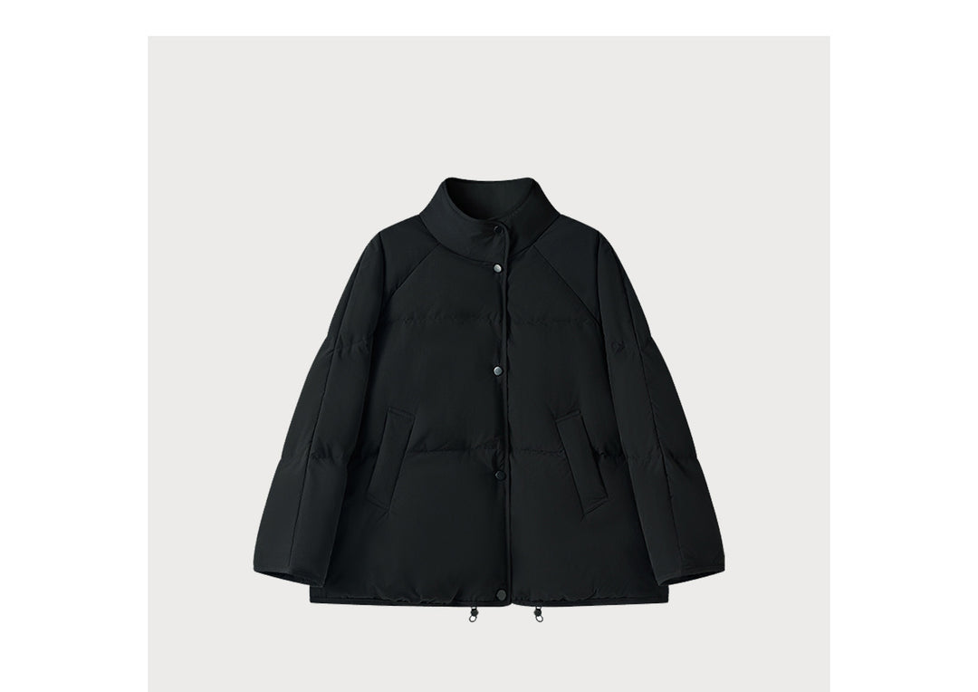 Damen Modische Übergangsjacke mit hoher Kragen Drune