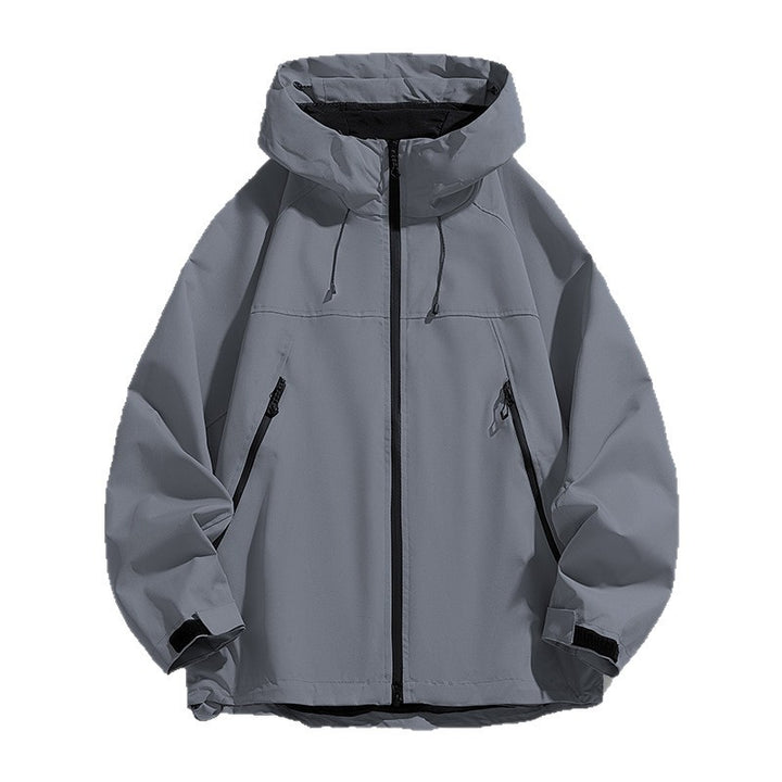 Herren Atmungsaktive Wind- und Wasserfeste Outdoor-Jacke Drune