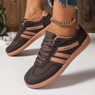 Damen Retro-Sneaker mit Gummisohle, leichtem Textilfutter und Komfortfußbett Drune