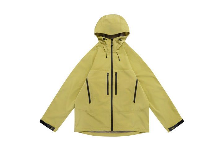 Unisex Technische Kapuzen-Outdoorjacke mit getapten Reißverschlüssen Drune