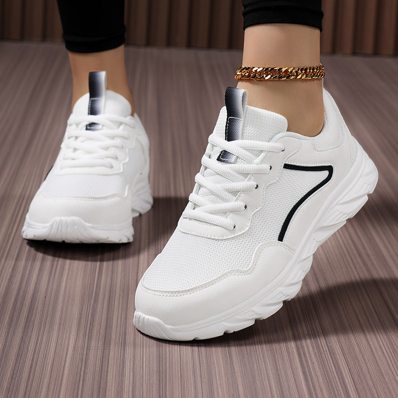 Damen Sportliche Sneakers mit atmungsaktiver Mesh-Oberfläche und stoßdämpfender Sohle Drune